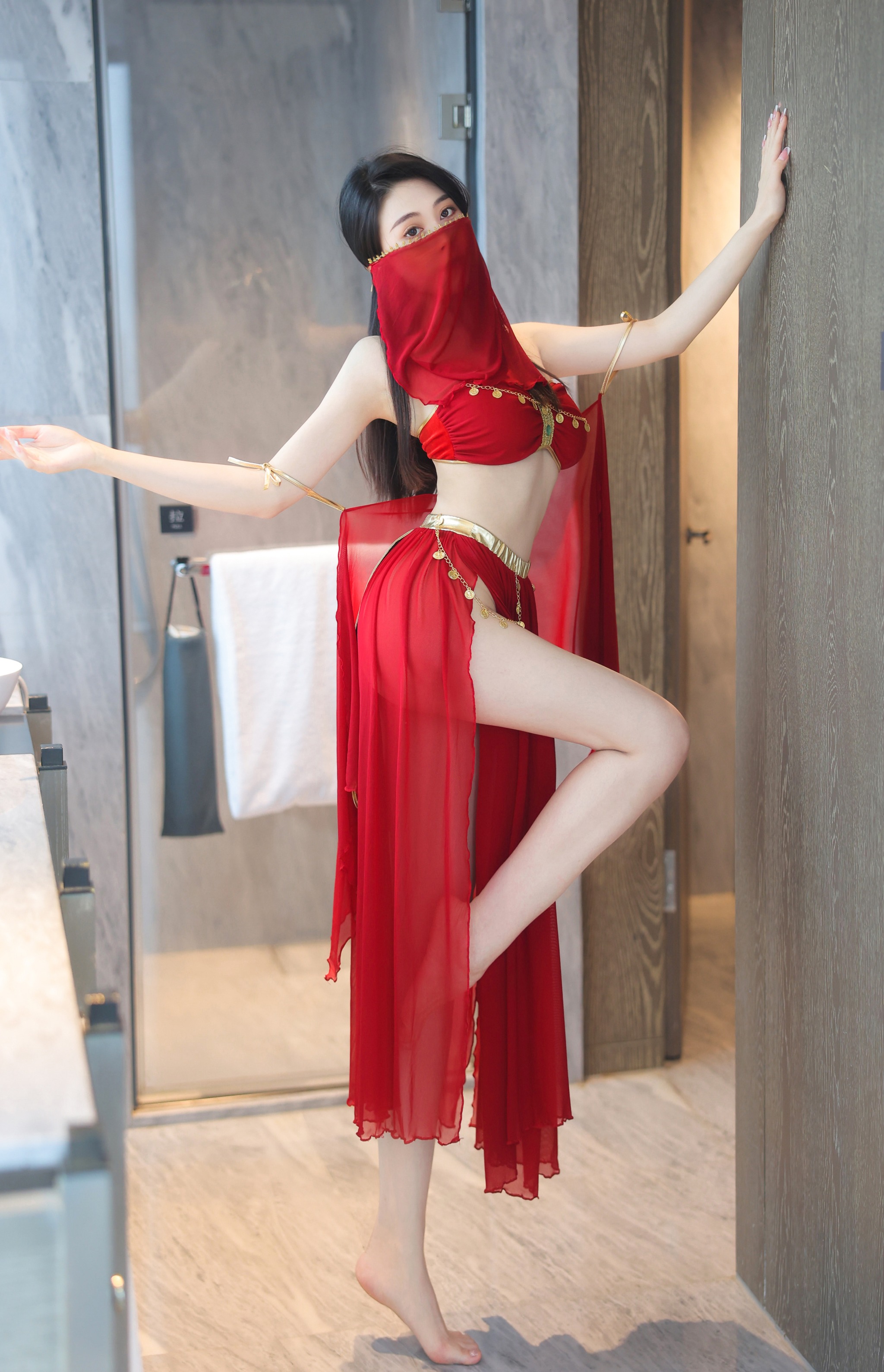 清妙 - NO.001 红色舞裙 [93P]-XikXak